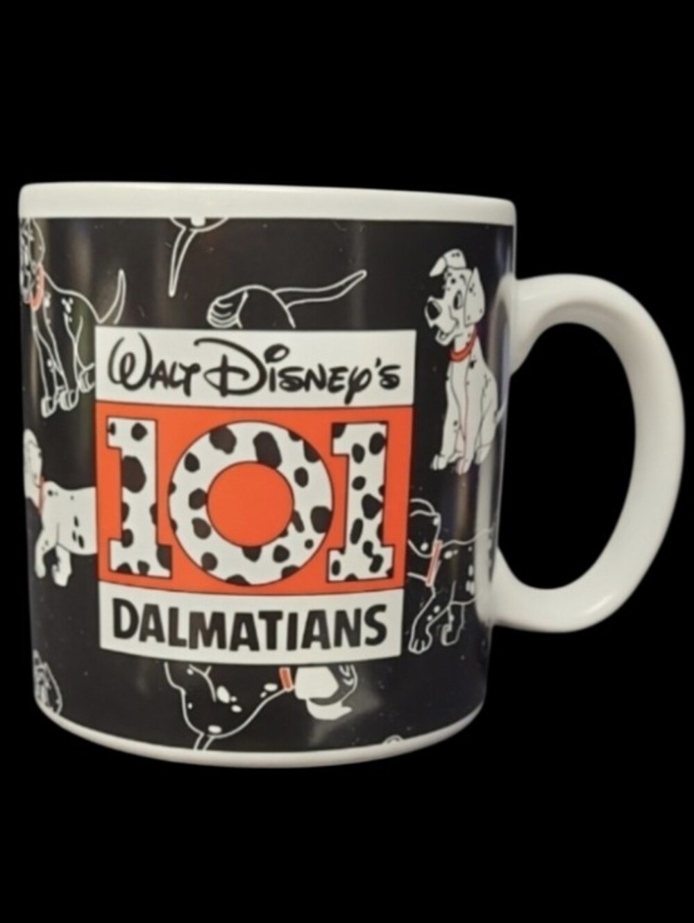 VINTAGE WALT DISNEY'S 101 DALMATIANS COFFEE MUG - APPLAUSE